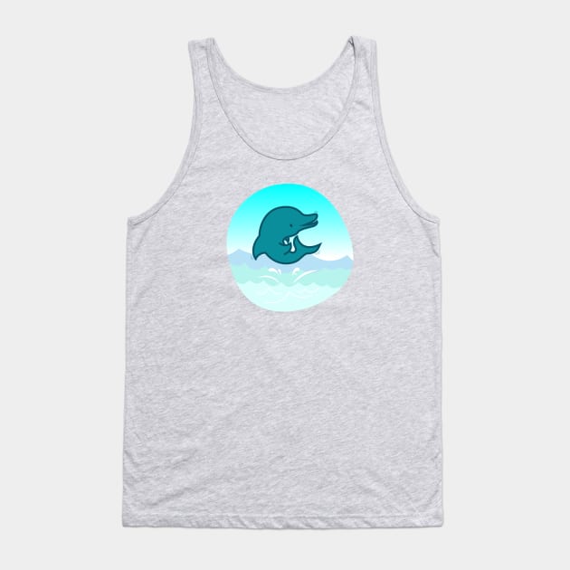 Dolphin Tank Top by Pigbanko